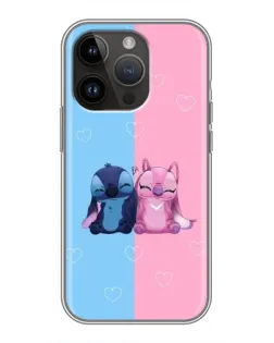 Чохол для iPhone 14 Pro з картинкою «Stitch та Angel Love» Чохол для iPhone 14 Pro з картинкою «Stitch та Angel Love»