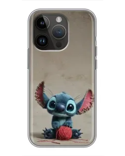 Чохол для iPhone 14 Pro з картинкою «Стіч на чоричневому фоні» Чохол для iPhone 14 Pro з картинкою «Стіч на чоричневому фоні»