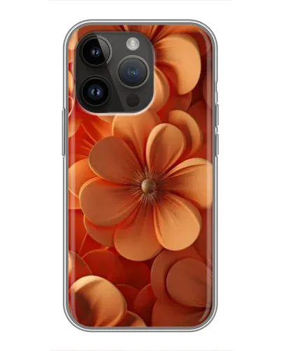 Чехол для iPhone 14 Pro с картинкой «Оранжевый макро цветок»