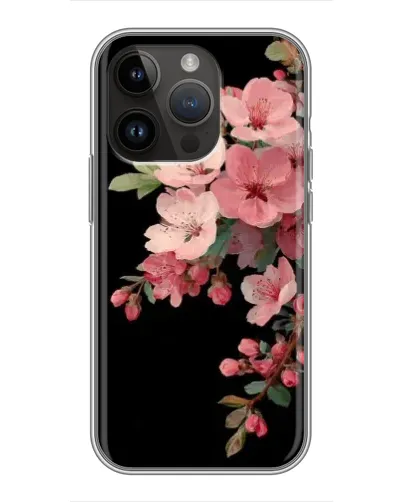 Чехол для iPhone 14 Pro с картинкой «Розовая ветка сакуры»