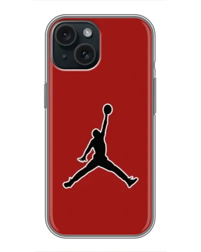 Чехол для iPhone 14 с картинкой «Jordan Red Back» Чехол для iPhone 14 с картинкой «Jordan Red Back»