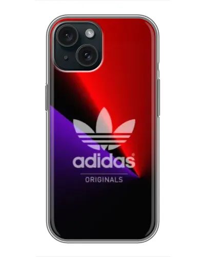 Чехол для iPhone 14 с картинкой «Adidas Red Neon»