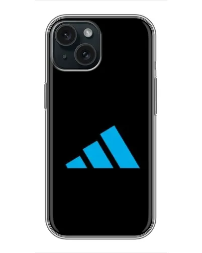 Чехол для iPhone 14 с картинкой «Adidas Cyan Logo»