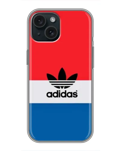 Чехол для iPhone 14 с картинкой «Ретро блоки Adidas»