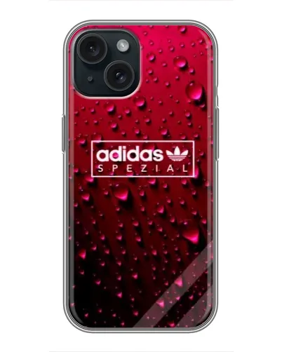 Чехол для iPhone 14 с картинкой «Adidas Gold Marble»
