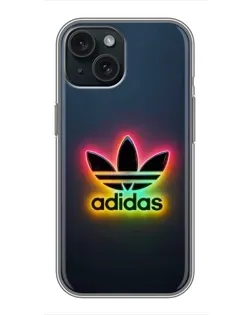 Чохол для iPhone 14 з картинкою «Неоновий Adidas»
