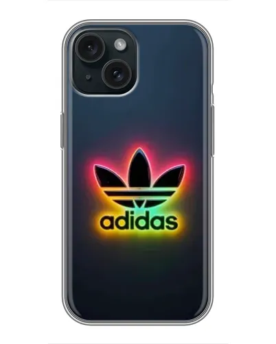 Чехол для iPhone 14 с картинкой «Неоновый Adidas»