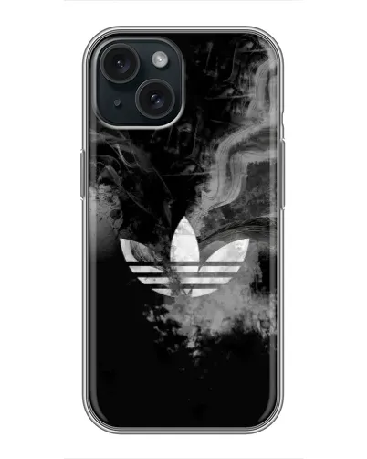 Чехол для iPhone 14 с картинкой «Абстрактный дым Adidas»