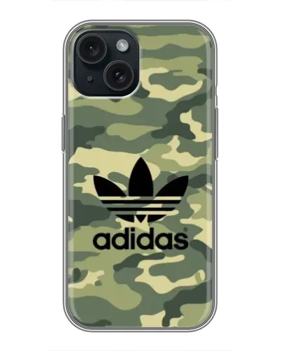 Чехол для iPhone 14 с картинкой «Милитари стиль Adidas»