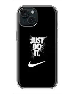 Чехол для iPhone 14 с картинкой «Текстовый принт Nike»