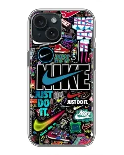 Чохол для iPhone 14 з картинкою «Яскравий колаж Nike»