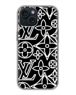 Чохол для iPhone 14 з картинкою «Чорно-білий візерунок LV» Чохол для iPhone 14 з картинкою «Чорно-білий візерунок LV»