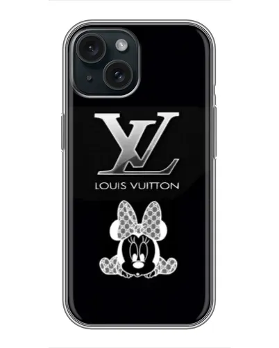 Чохол для iPhone 14 з картинкою «LV та Мінні Маус»