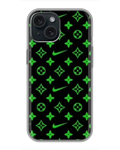 Чохол для iPhone 14 з картинкою «Неоновий принт LV»