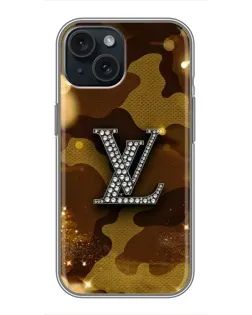 Чохол для iPhone 14 з картинкою «Камуфляжний Louis Vuitton»