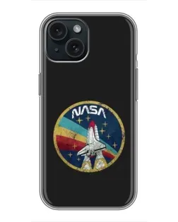 Чохол для iPhone 14 з картинкою «NASA — емблема місії» Чохол для iPhone 14 з картинкою «NASA — емблема місії»