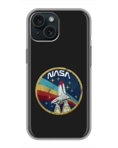 Чехол для iPhone 14 с картинкой «NASA — эмблема миссии»
