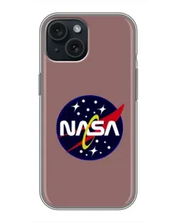 Чехол для iPhone 14 с картинкой «NASA — ретро космос»