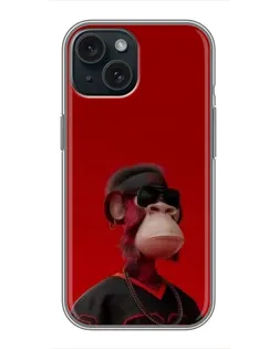 Чохол для iPhone 14 з картинкою «Bored Ape в червоному» Чохол для iPhone 14 з картинкою «Bored Ape в червоному»
