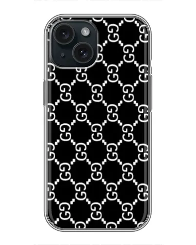 Чехол для iPhone 14 с картинкой «Gucci — сетчатый паттерн»