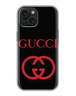 Чехол для iPhone 14 с картинкой «Gucci — красный логотип» Чехол для iPhone 14 с картинкой «Gucci — красный логотип»