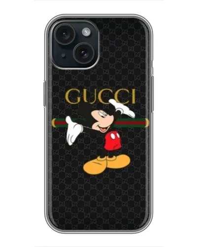 Чехол для iPhone 14 с картинкой «Микки Маус Gucci»