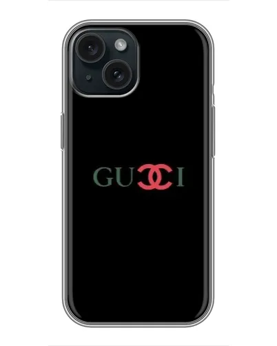 Чехол для iPhone 14 с картинкой «Gucci — красный градиент»