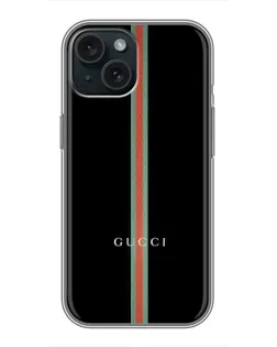 Чехол для iPhone 14 с картинкой «Gucci — строгая линия» Чехол для iPhone 14 с картинкой «Gucci — строгая линия»