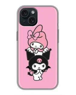 Чохол для iPhone 14 з картинкою «My Melody та Kuromi» Чохол для iPhone 14 з картинкою «My Melody та Kuromi»