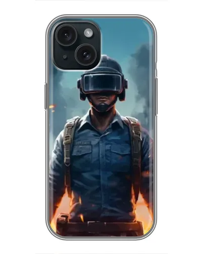 Чохол для iPhone 14 з картинкою «PUBG — реалістичний герой»