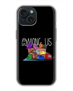 Чохол для iPhone 14 з картинкою «Логотип Among Us» Чохол для iPhone 14 з картинкою «Логотип Among Us»