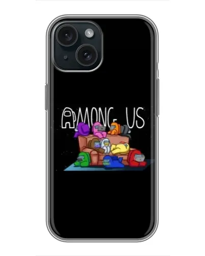Чехол для iPhone 14 с картинкой «Логотип Among Us»