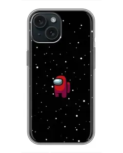 Чехол для iPhone 14 с картинкой «Красный Among Us»