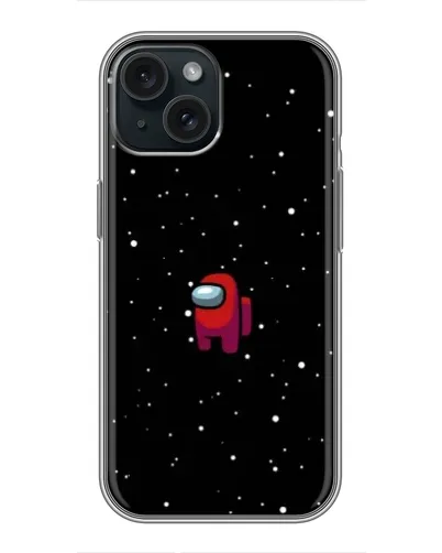 Чехол для iPhone 14 с картинкой «Красный Among Us»