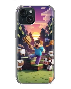 Чохол для iPhone 14 з картинкою «Стів на фермі» Чохол для iPhone 14 з картинкою «Стів на фермі»