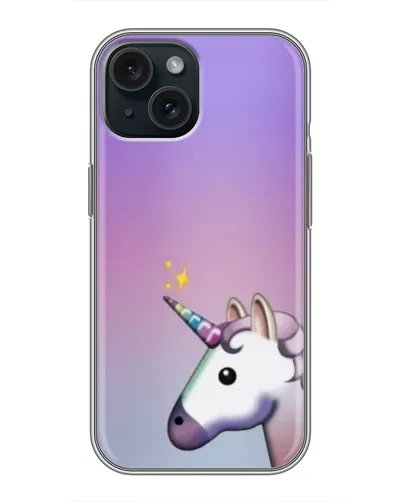 Чохол для iPhone 14 з картинкою «Єдиноріг градієнт»