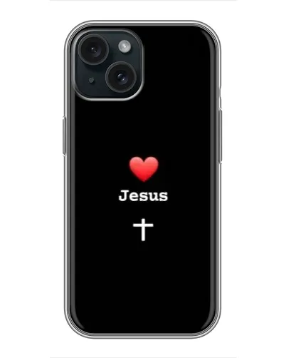 Чехол для iPhone 14 с картинкой «Сердце - Jesus»