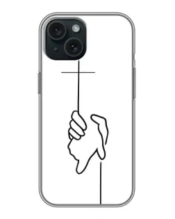 Чехол для iPhone 14 с картинкой «Рука держит»