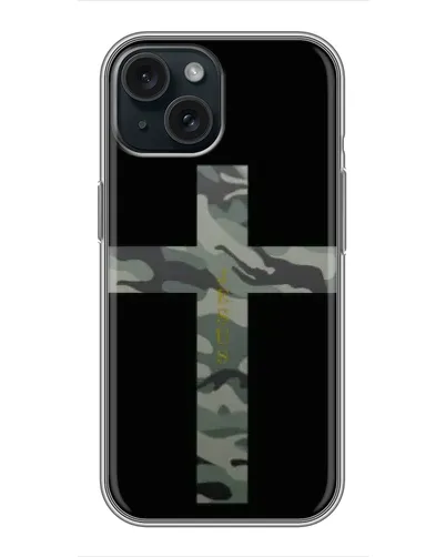 Чехол для iPhone 14 с картинкой «Милитари Крест»