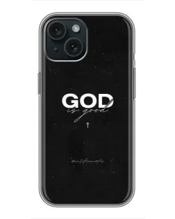 Чехол для iPhone 14 с картинкой «GOD — Бог над всем»