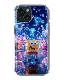 Чехол для iPhone 14 с картинкой «Неоновый океан»