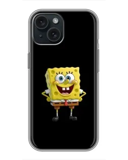 Чехол для iPhone 14 с картинкой «Классический Губка Боб»