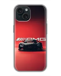 Чохол для iPhone 14 з картинкою «Mercedes AMG — червона лінія»