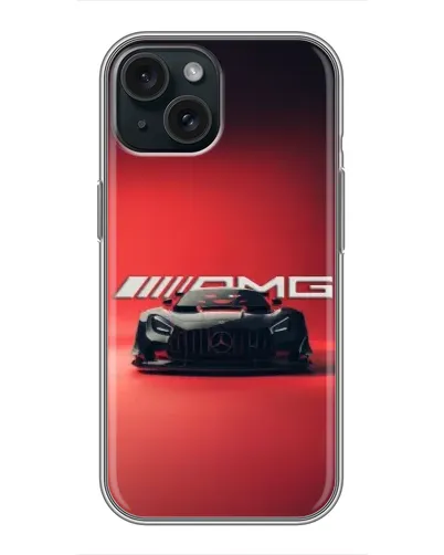 Чохол для iPhone 14 з картинкою «Mercedes AMG — червона лінія»
