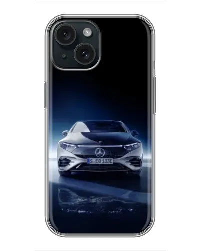 Чохол для iPhone 14 з картинкою «Нічний Mercedes EQ»