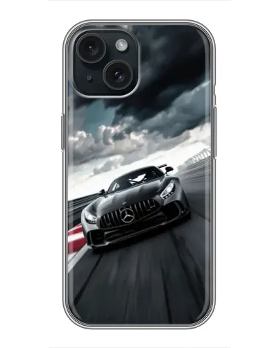 Чохол для iPhone 14 з картинкою «Гоночний Mercedes AMG»