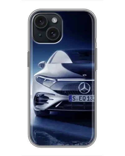 Чохол для iPhone 14 з картинкою «Mercedes EQ — майбутнє»