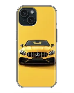 Чохол для iPhone 14 з картинкою «Жовтий Mercedes GT»
