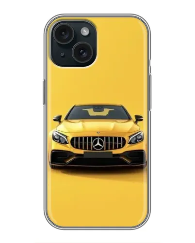 Чохол для iPhone 14 з картинкою «Жовтий Mercedes GT»