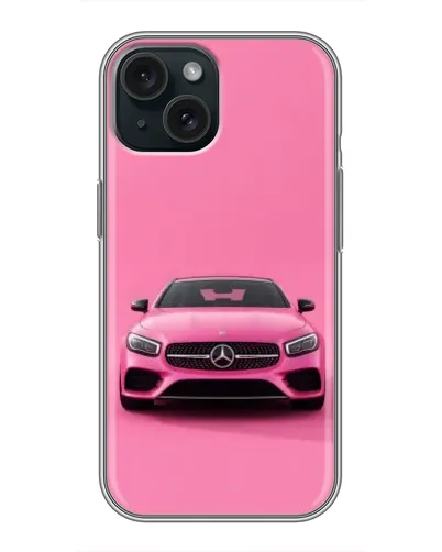 Чехол для iPhone 14 с картинкой «Розовый Mercedes AMG» Чехол для iPhone 14 с картинкой «Розовый Mercedes AMG»